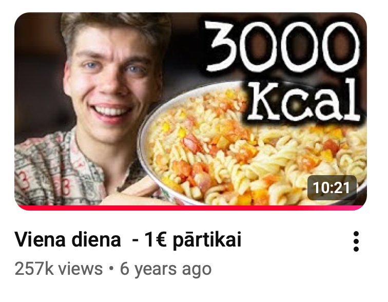 Viena diena - 1€ pārtikai - YouTube